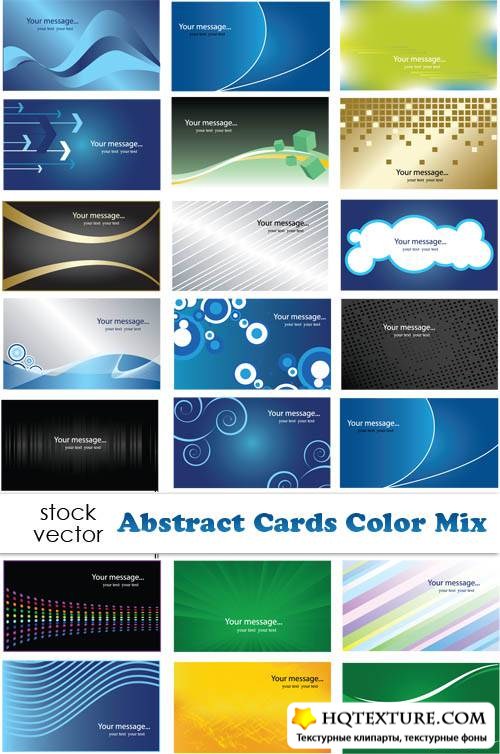   - Abstract Cards Color Mix