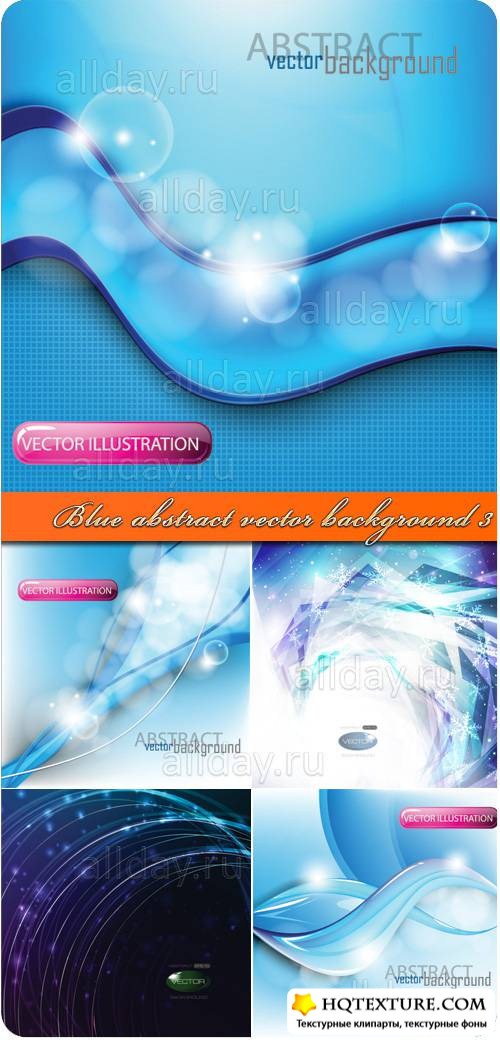   | Blue abstract vector background 3