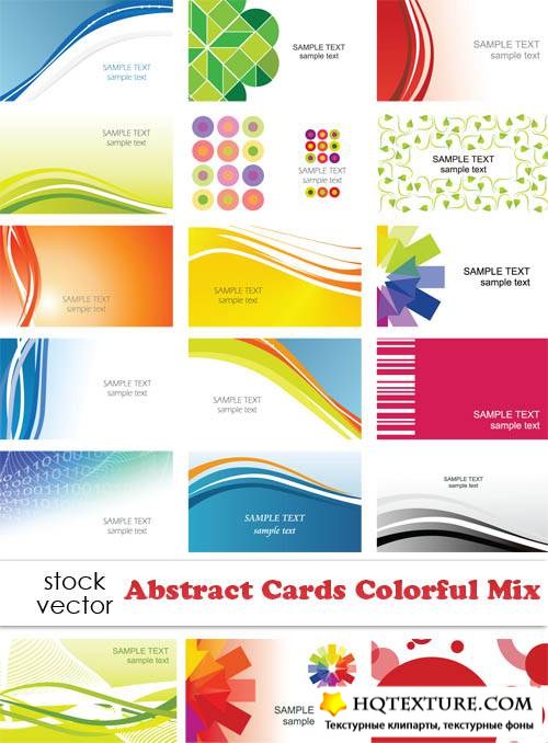   - Abstract Cards Colorful Mix