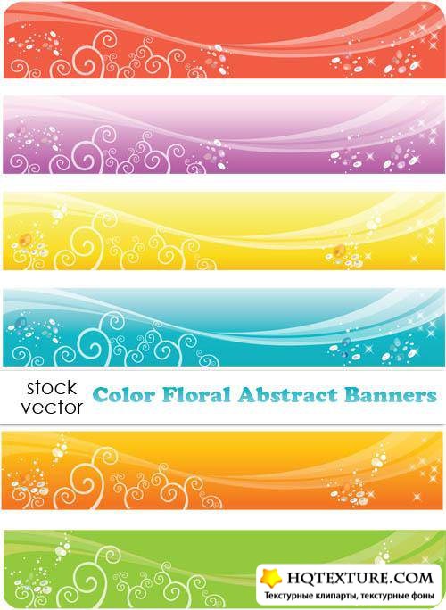   - Color Floral Abstract Banners