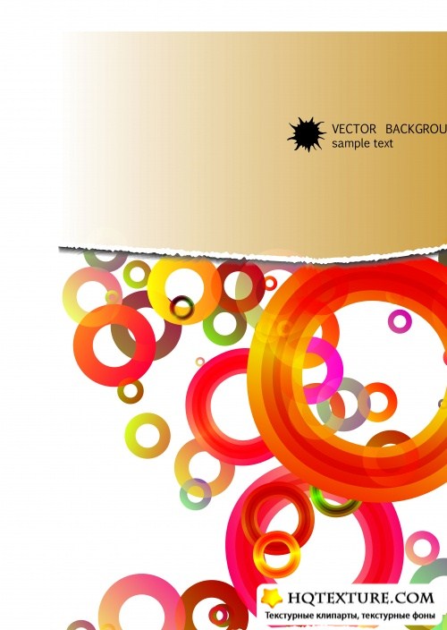     3 | Vector background with circles set 3
