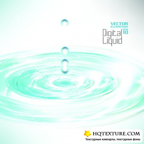   | Digital liquid vector background