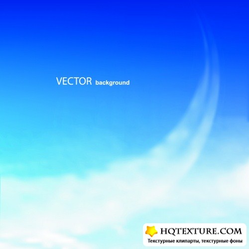 Blue Sky Backgrounds Vector