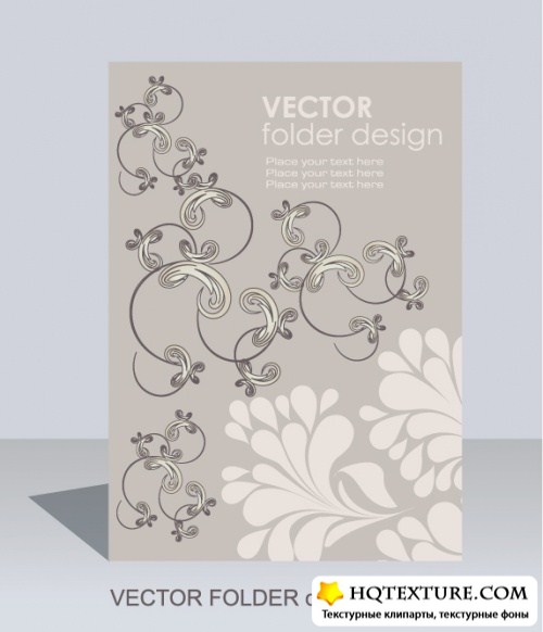 Floral folder template