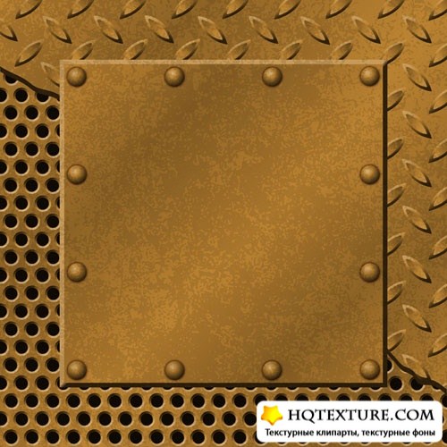     | Metal background with rivets