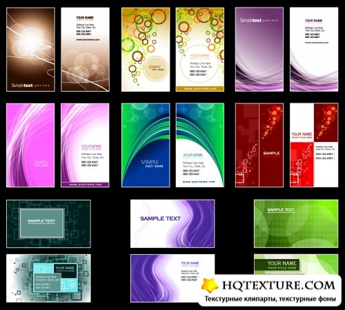 Color Business Cards Vector 5