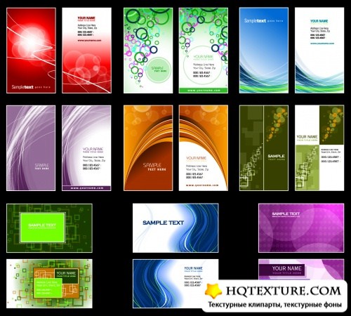 Color Business Cards Vector 5