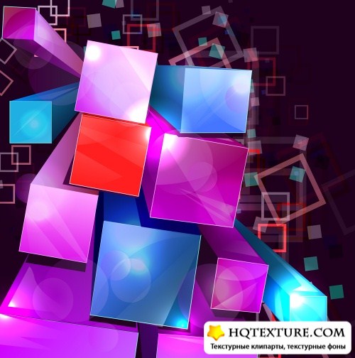     4 | Abstract cube background 4 