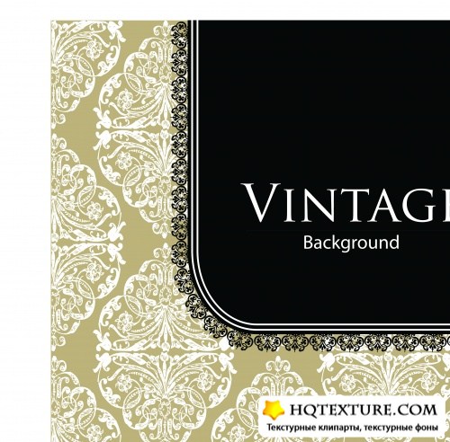   | Vintage card design vector set 9