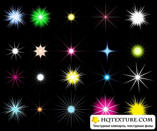 Starry Backgrounds in Vector