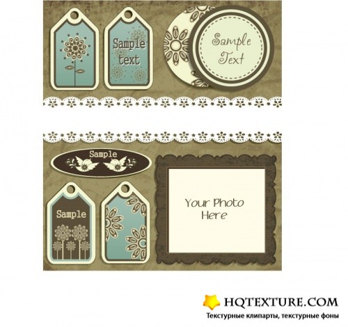 Photo frames and scrapbook elements
