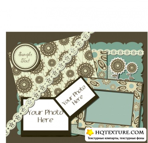 Photo frames and scrapbook elements