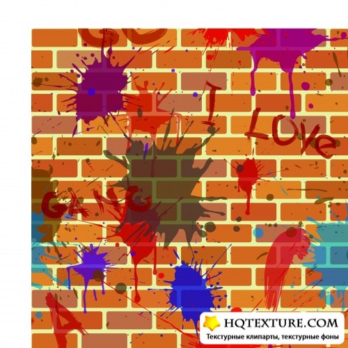   | Abstract background brick wall vector