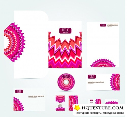 Corporate Style Floral Templates Vector
