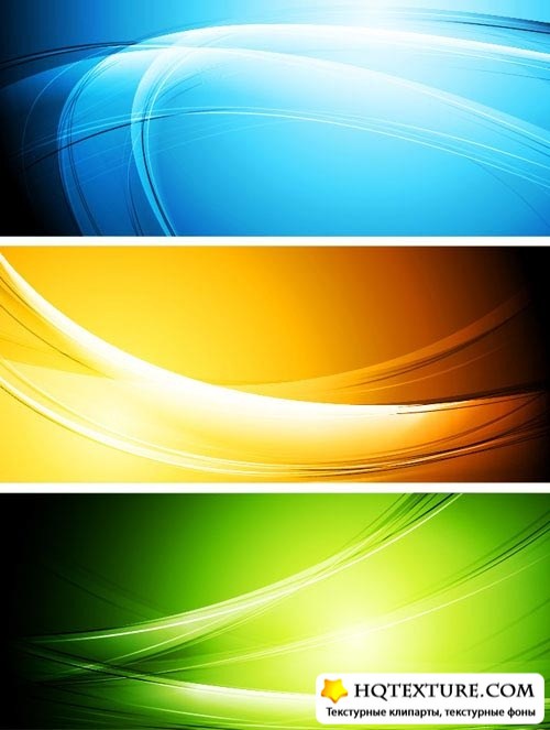     | Set of colorful abstract banners