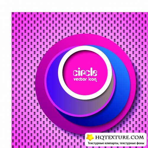       | Triangle and circle abstract cover logo vector
