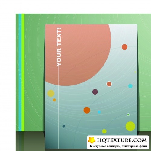     | Flyer colorful abstract design vector