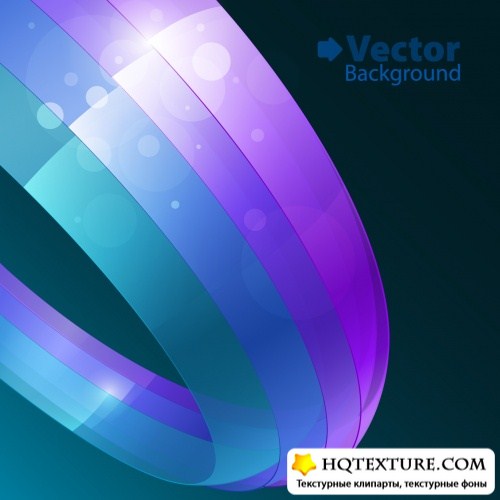 Colorful ribbons vector background