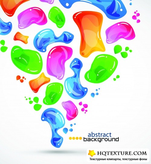     | Vector colorful jelly background