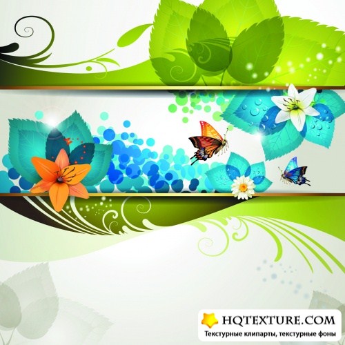 Colorful Natural Backgrounds Vector