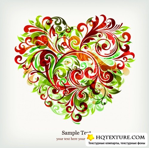 Red Floral Backgrounds Vector