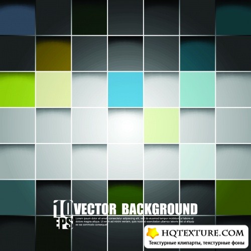 Abstract Backgrounds with Cubes Vector