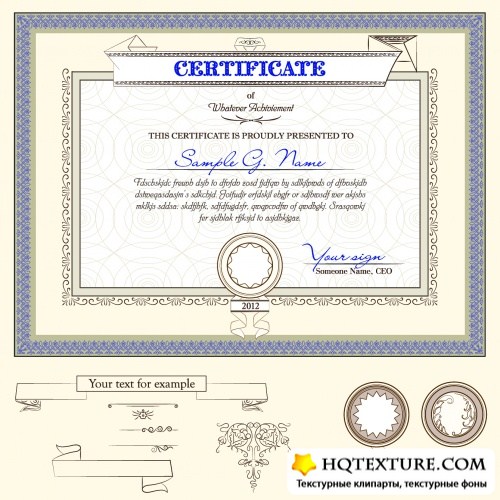 Certificate Frames Vector