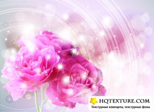 Prekrasna nježna nježna cvjetna pozadina s malo ružičastih cvjetova. horizontalna. kopiraj prostor. Besplatne fotografije