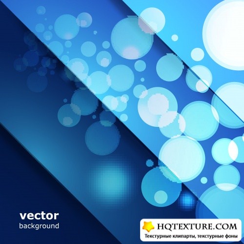    4 | Blue abstract background vector set 4