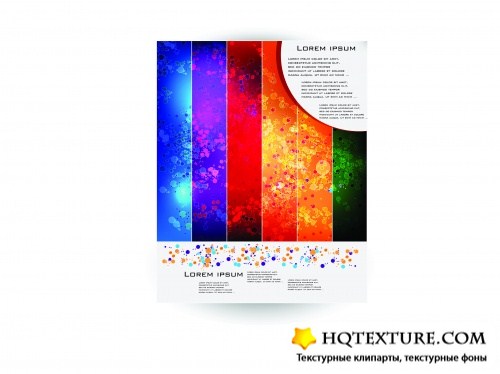    | Brochure color abstract vector