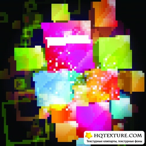      | Bright square abstract vector background