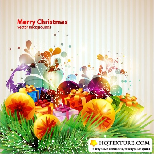 Colorful Christmas background