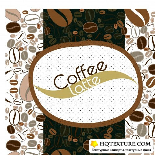    | Coffee invitation card vintage vector
