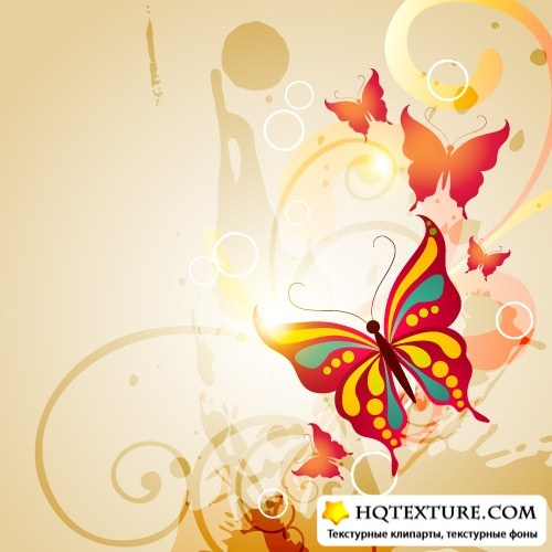 Butterfly abstract background