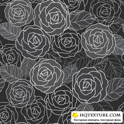      | Roses pattern - Stock Vectors