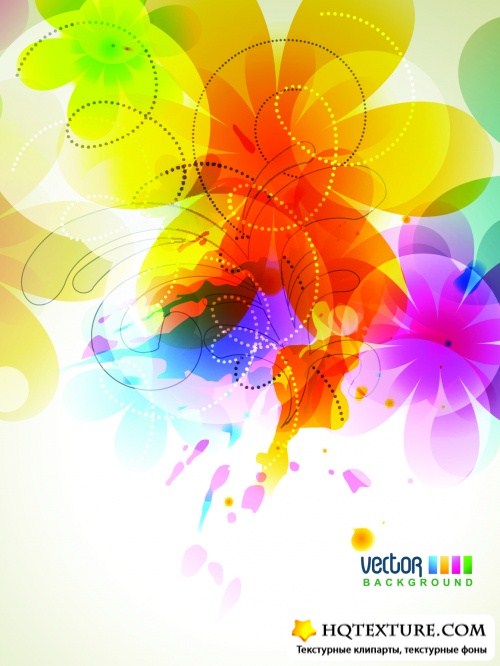 Color Spring Backgrounds Vector