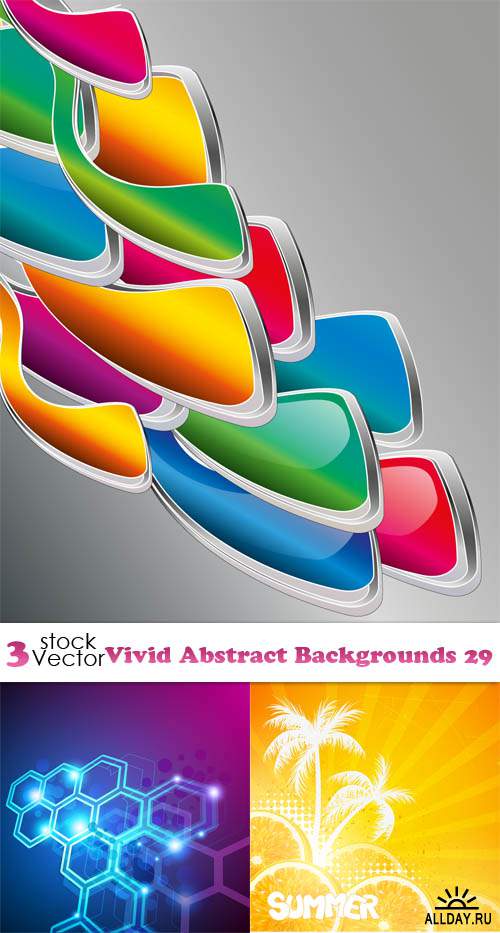 Vectors - Vivid Abstract Backgrounds 29