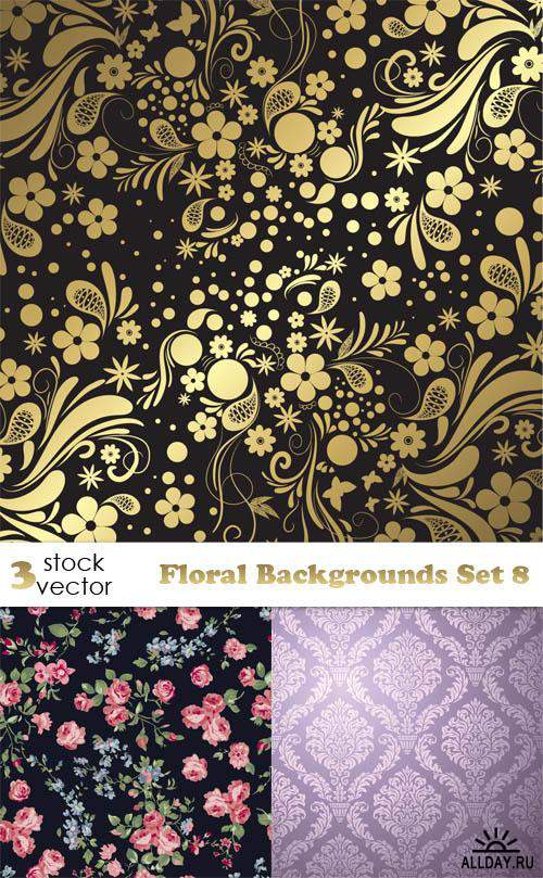   - Floral Backgrounds Set 8