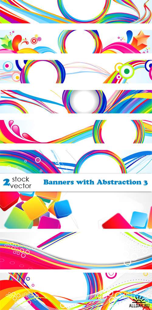   - Banners with Abstraction 3