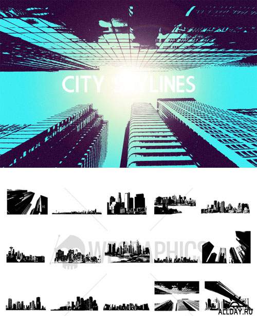 WeGraphics - City Skyline Vector Set