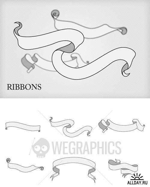WeGraphics - Ribbons Vector set