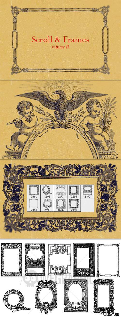 WeGraphics - Ornate Scroll and Frames Vol2