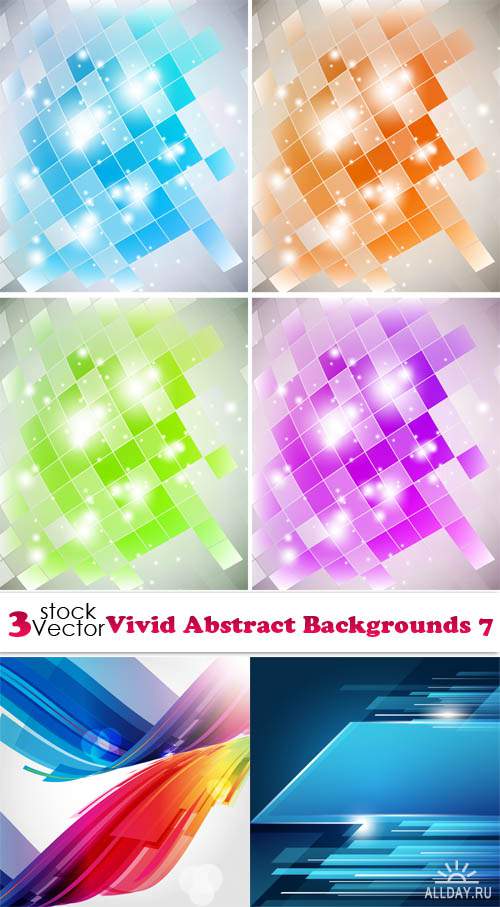 Vectors - Vivid Abstract Backgrounds 7