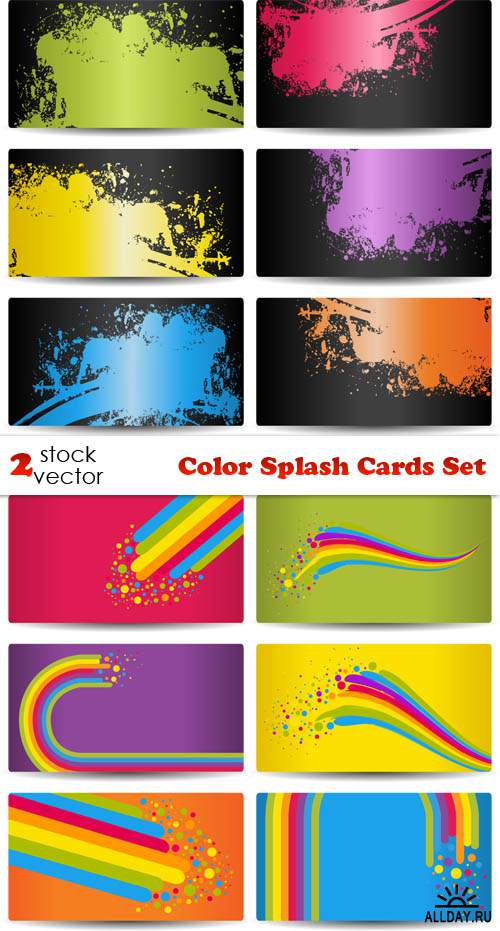   - Color Splash Cards Set