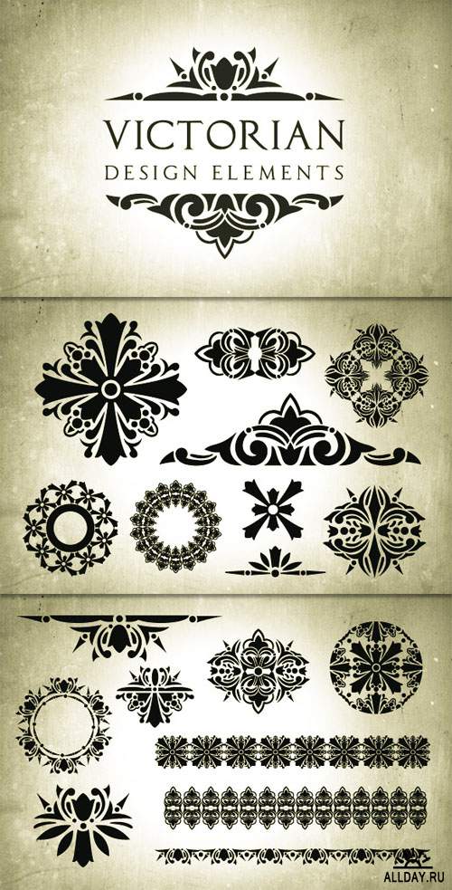 WeGraphics - Victorian Era Vector Design Elements