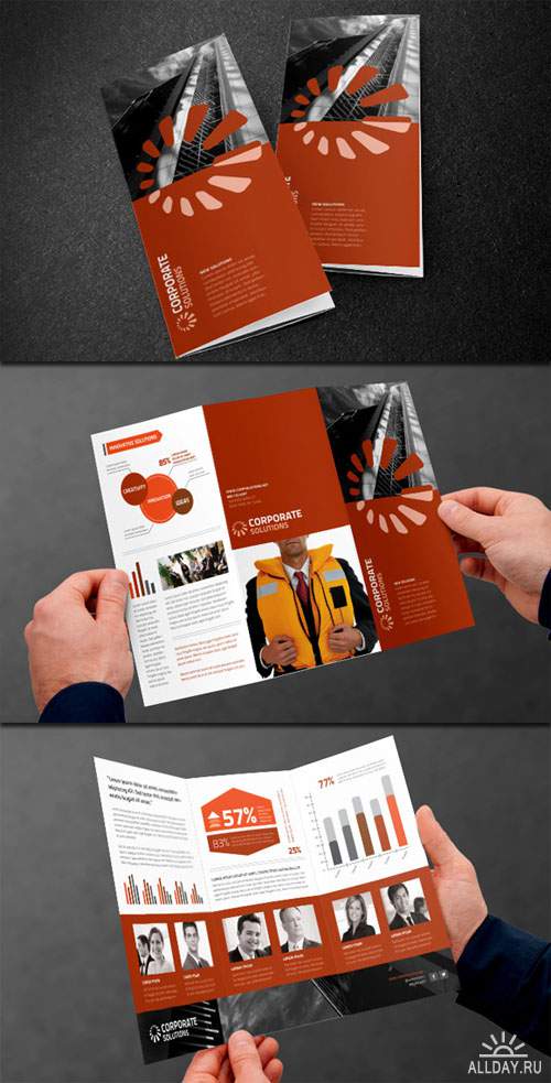WeGraphics - Tri-Fold Corporate Brochure Template