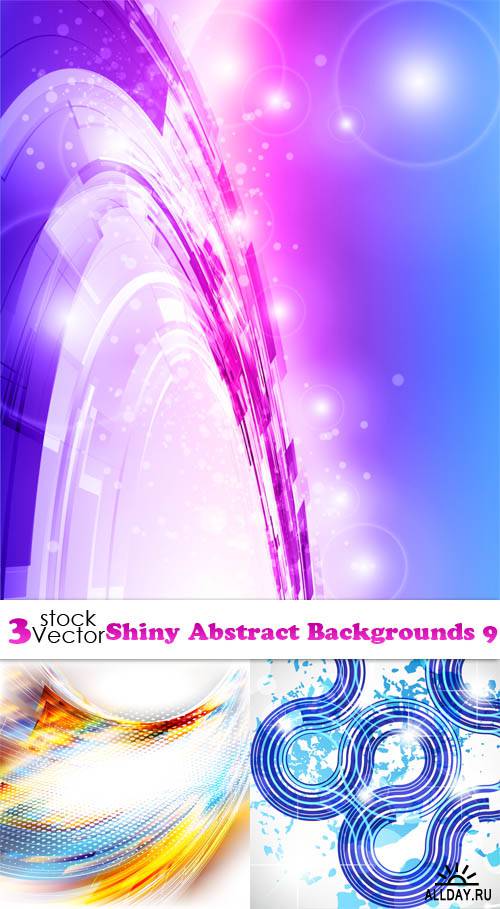 Vectors - Shiny Abstract Backgrounds 9