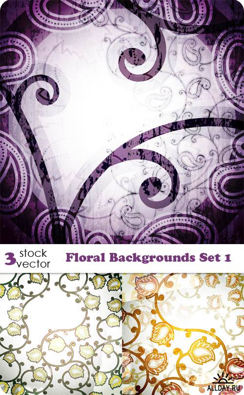   - Floral Backgrounds Set 1