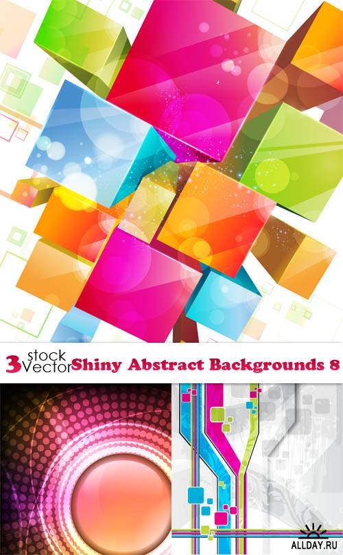 Vectors - Shiny Abstract Backgrounds 8