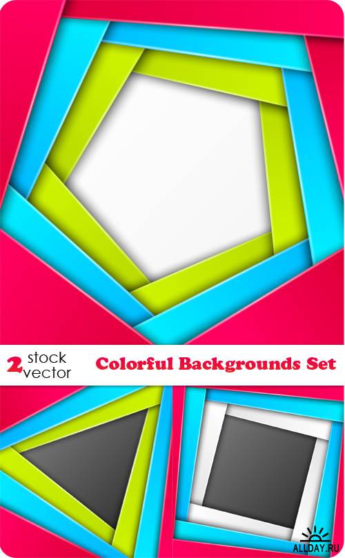   - Colorful Backgrounds Set